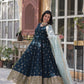 KAIRA'S RAMA PREMIUM DESIGNER READYMADE GOWN SUIT SET .