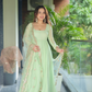 Mint Green  Anarkali Premium Suit Set