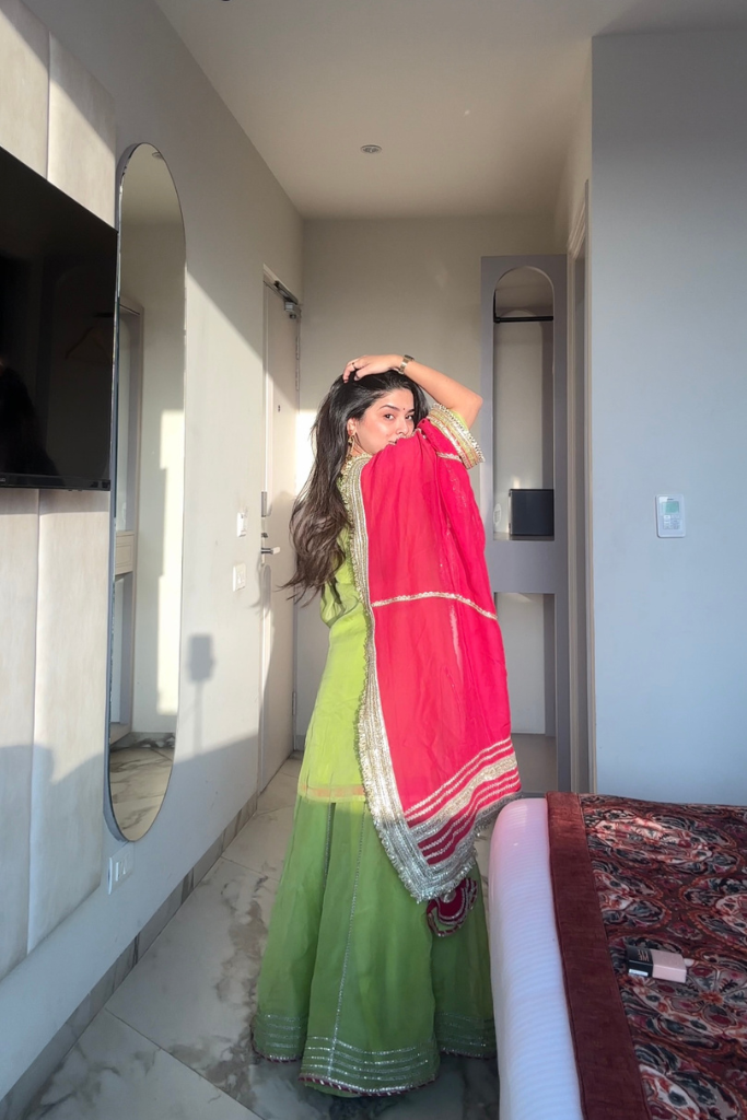 Saumya`s  Neon Sharara Suit Set