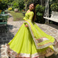 Krupa Traditional Perot Anarkali Suit Set