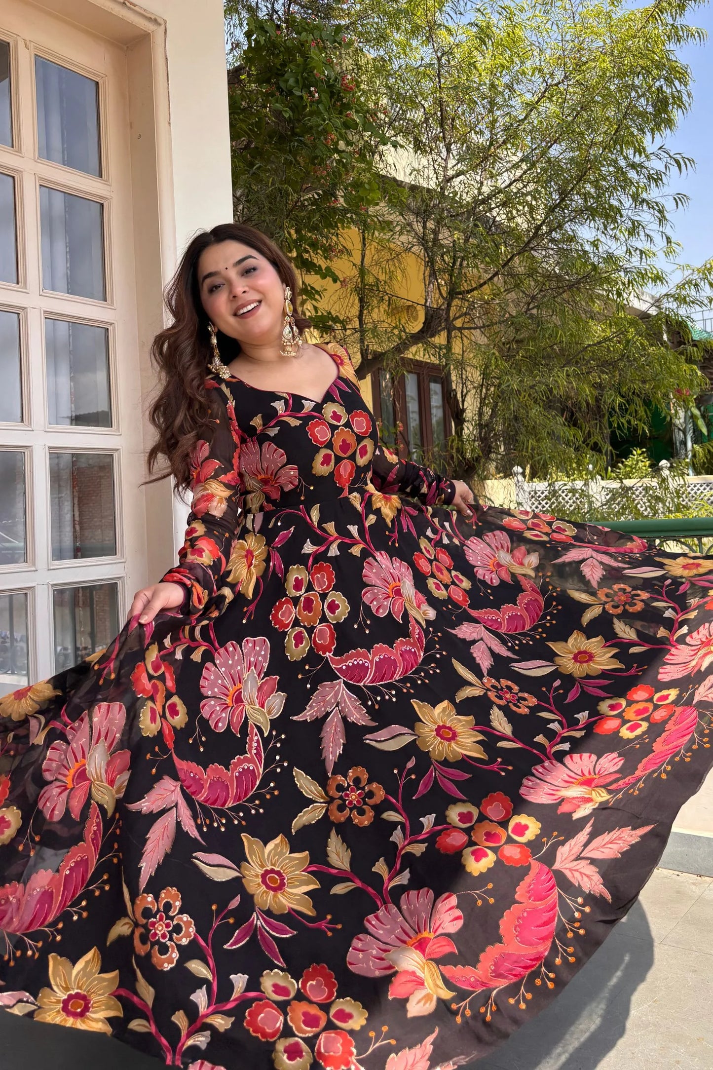 Mahira Floral Anarkali Suit Set