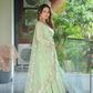 Mint Green  Anarkali Premium Suit Set
