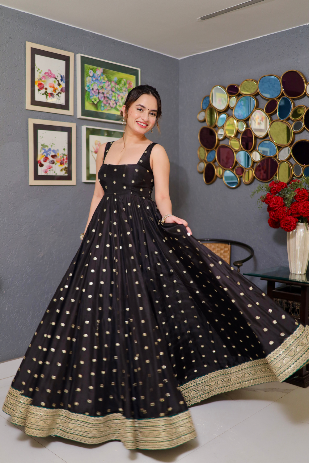 Pankhkhudi'S Black Colour Trending Suit Set