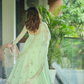 Mint Green  Anarkali Premium Suit Set