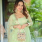 Mint Green  Anarkali Premium Suit Set