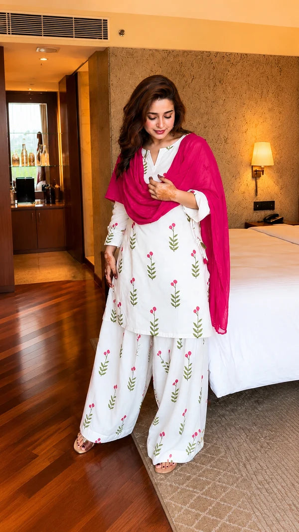 Aayesha  Floral Farshi Suit Set