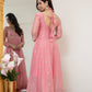 Peach Colour Traditional Anarkali Suit