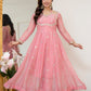 Peach Colour Traditional Anarkali Suit