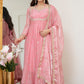 Peach Colour Traditional Anarkali Suit