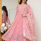 Peach Colour Traditional Anarkali Suit