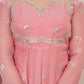 Peach Colour Traditional Anarkali Suit