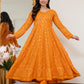 Lucknowi Embroidered Georgette Anarkali Full Stitched Suit Set