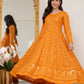 Lucknowi Embroidered Georgette Anarkali Full Stitched Suit Set