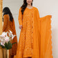 Lucknowi Embroidered Georgette Anarkali Full Stitched Suit Set