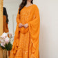 Lucknowi Embroidered Georgette Anarkali Full Stitched Suit Set