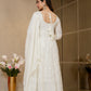 Lucknowi Embroidered Georgette Anarkali Full Stitched Suit Set