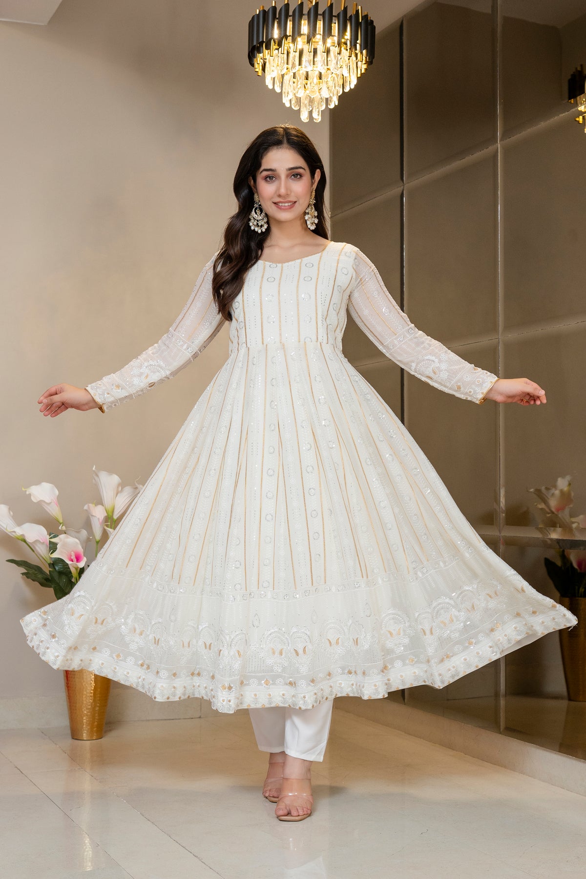 Kinju Elegant Anarkali Suit Set