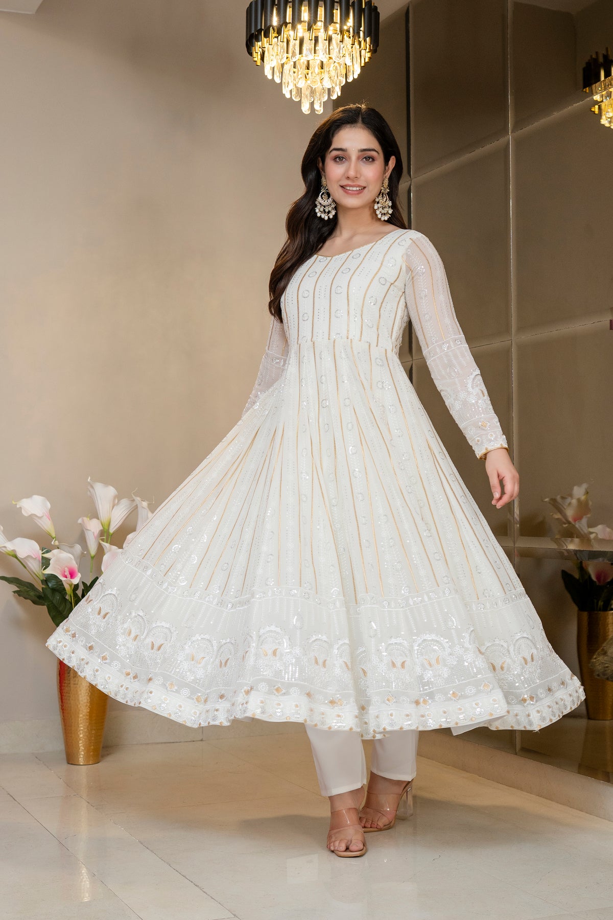 Kinju Elegant Anarkali Suit Set