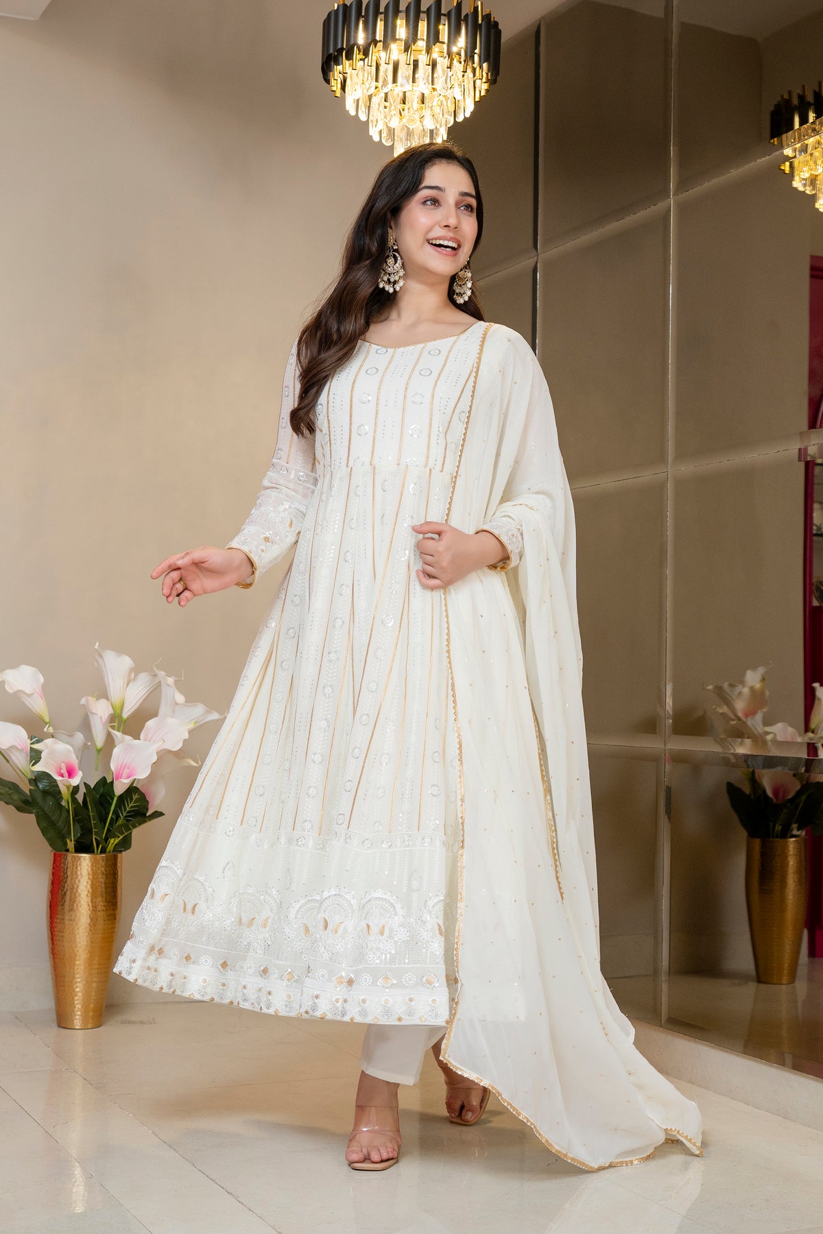 Kinju Elegant Anarkali Suit Set