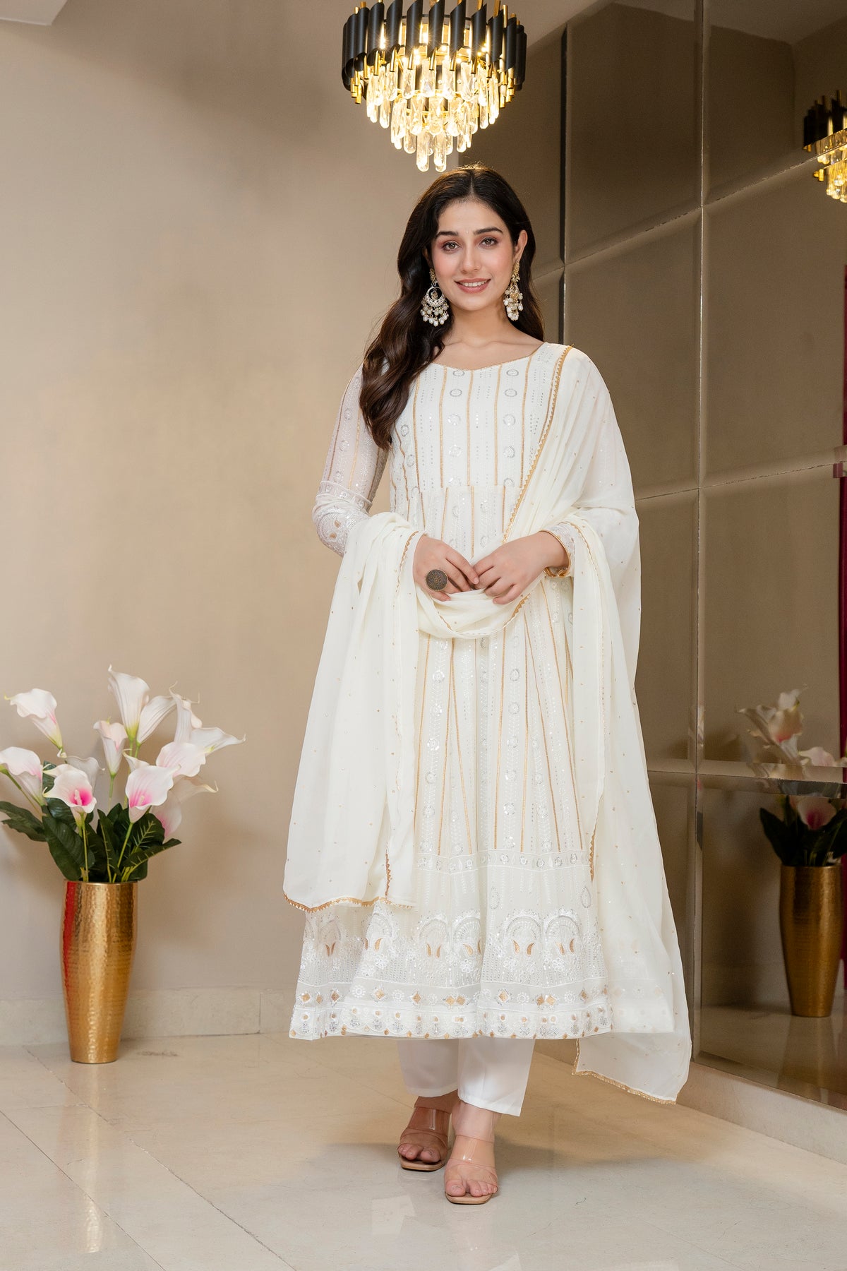 Kinju Elegant Anarkali Suit Set