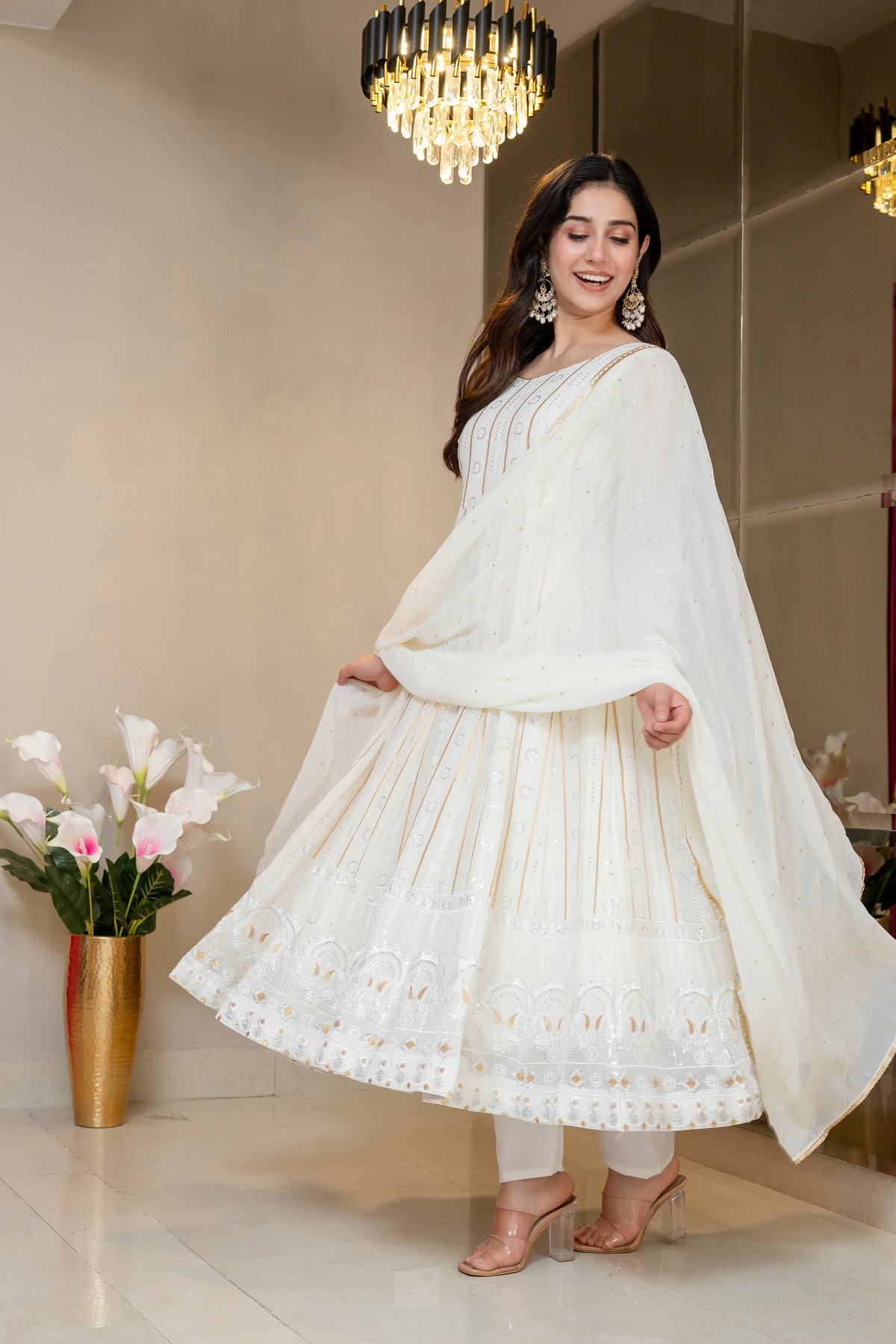 Kinju Elegant Anarkali Suit Set