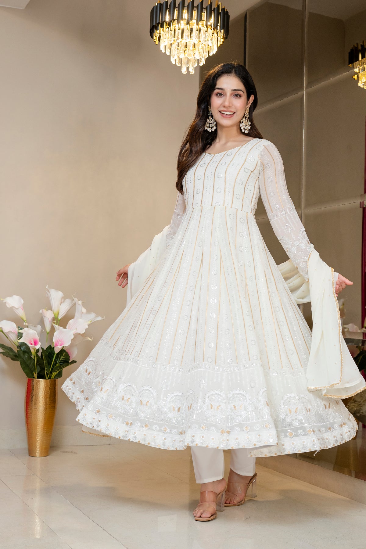 Kinju Elegant Anarkali Suit Set