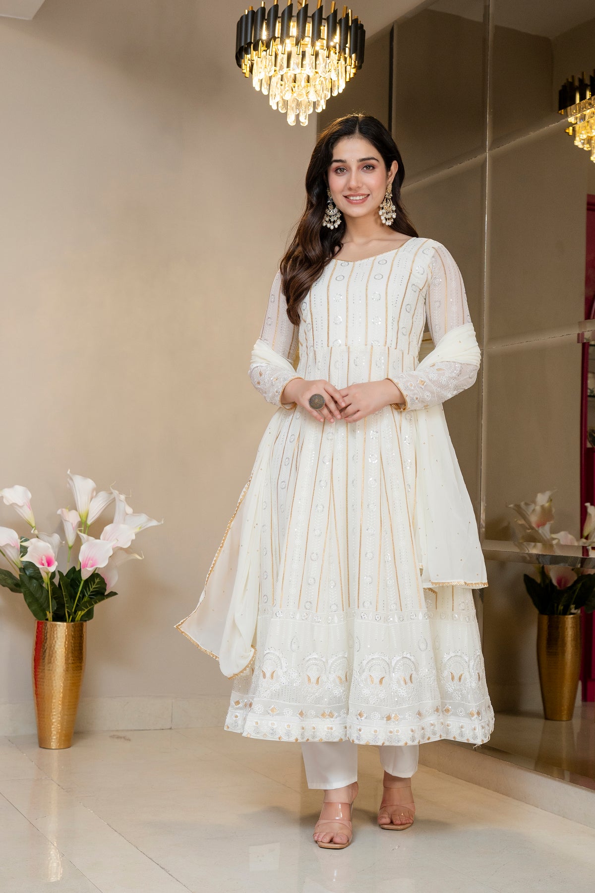 Kinju Elegant Anarkali Suit Set