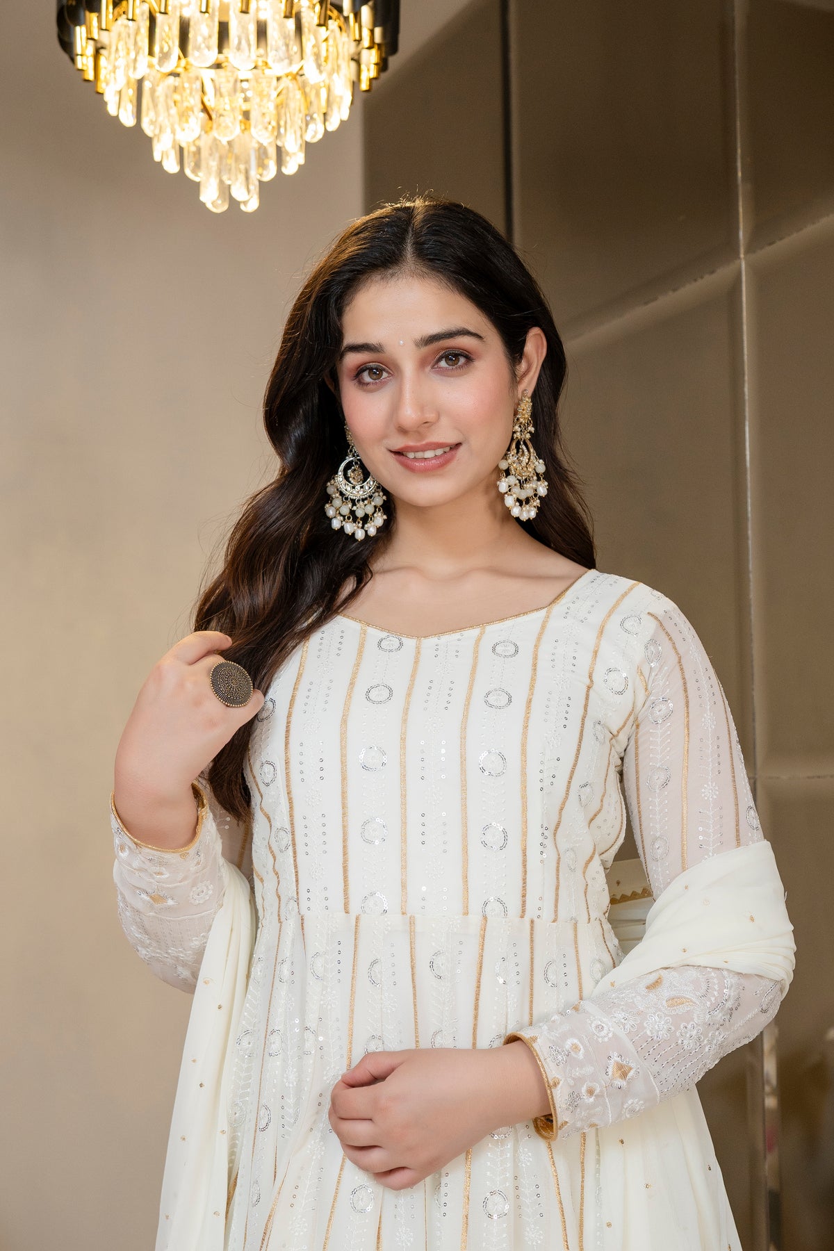 Kinju Elegant Anarkali Suit Set