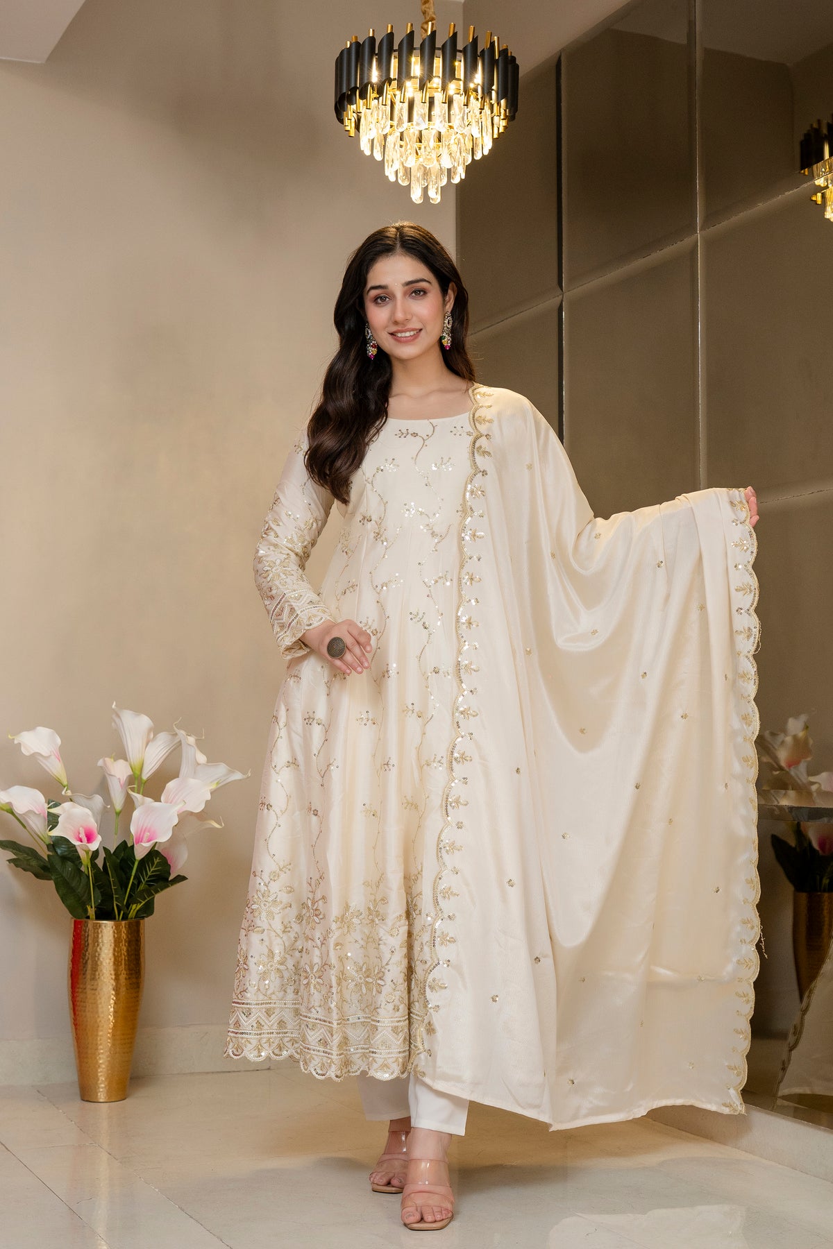 Priyashi Luxury Silk Elegant Anarkali Suit Set