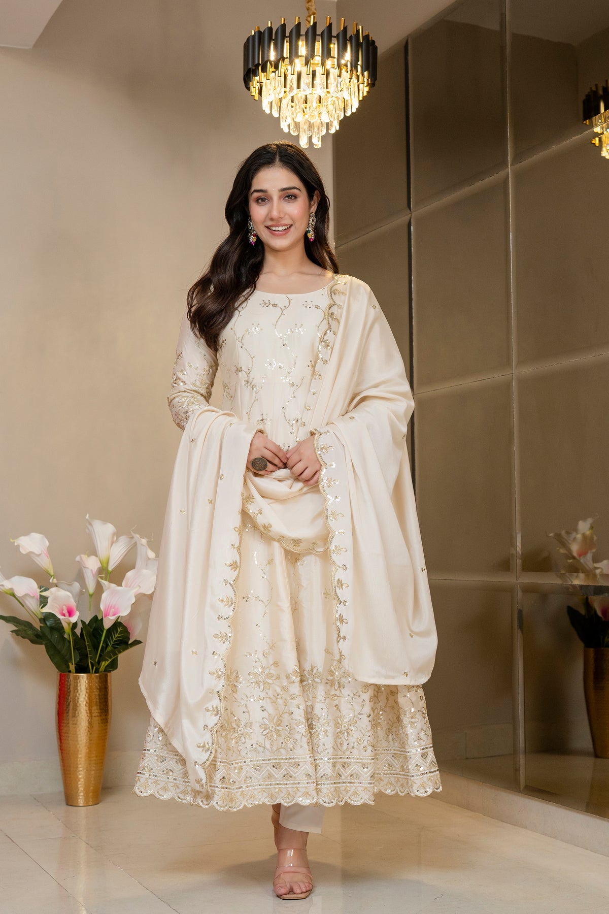 Priyashi Luxury Silk Elegant Anarkali Suit Set