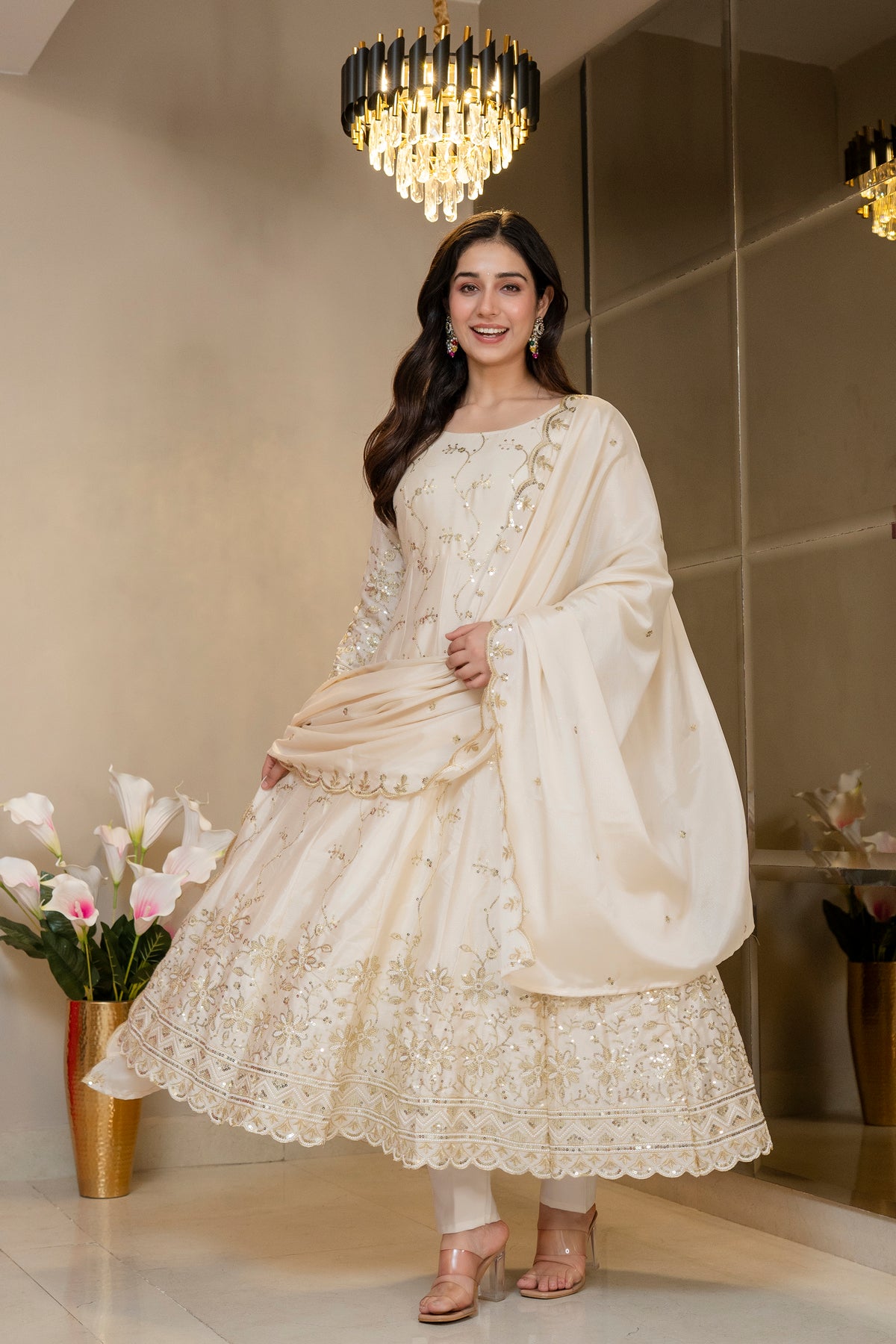 Priyashi Luxury Silk Elegant Anarkali Suit Set