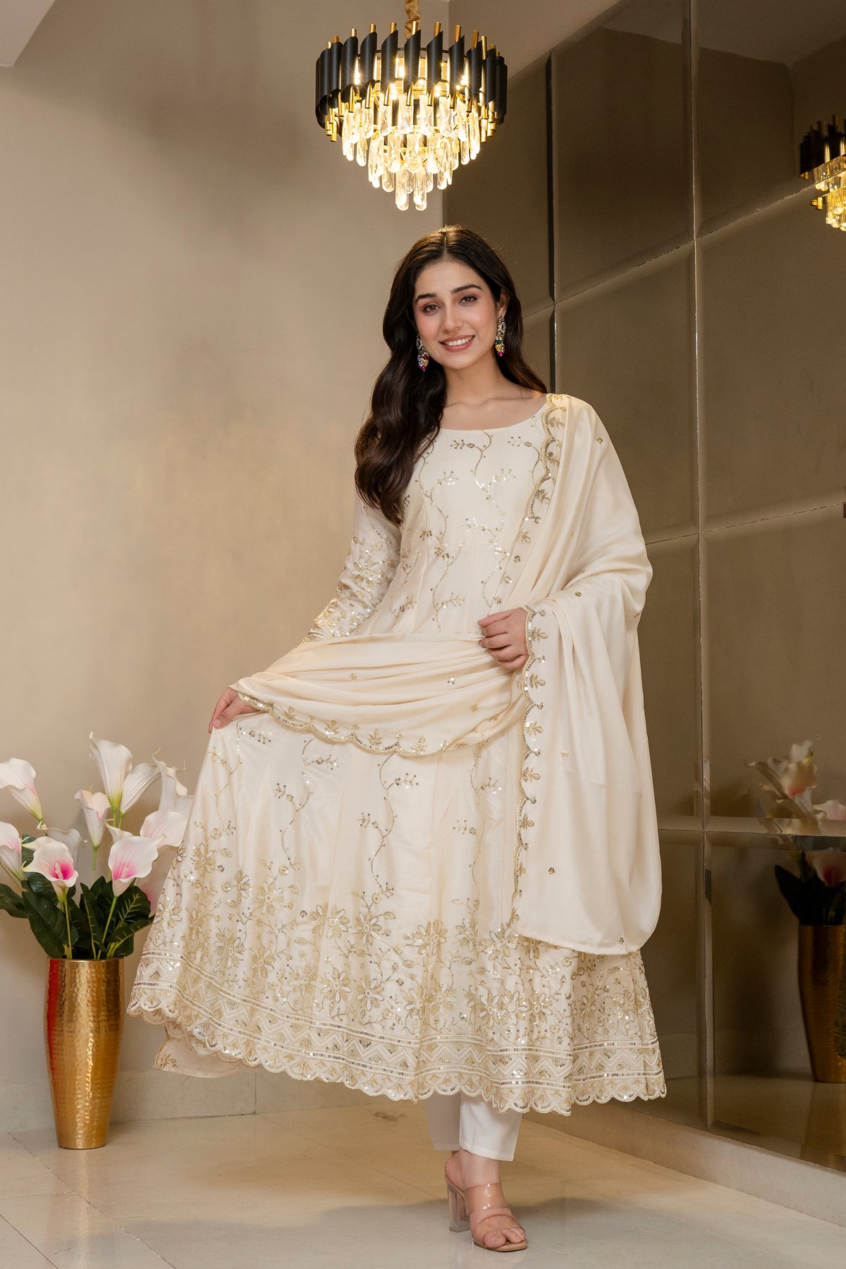 Priyashi Luxury Silk Elegant Anarkali Suit Set