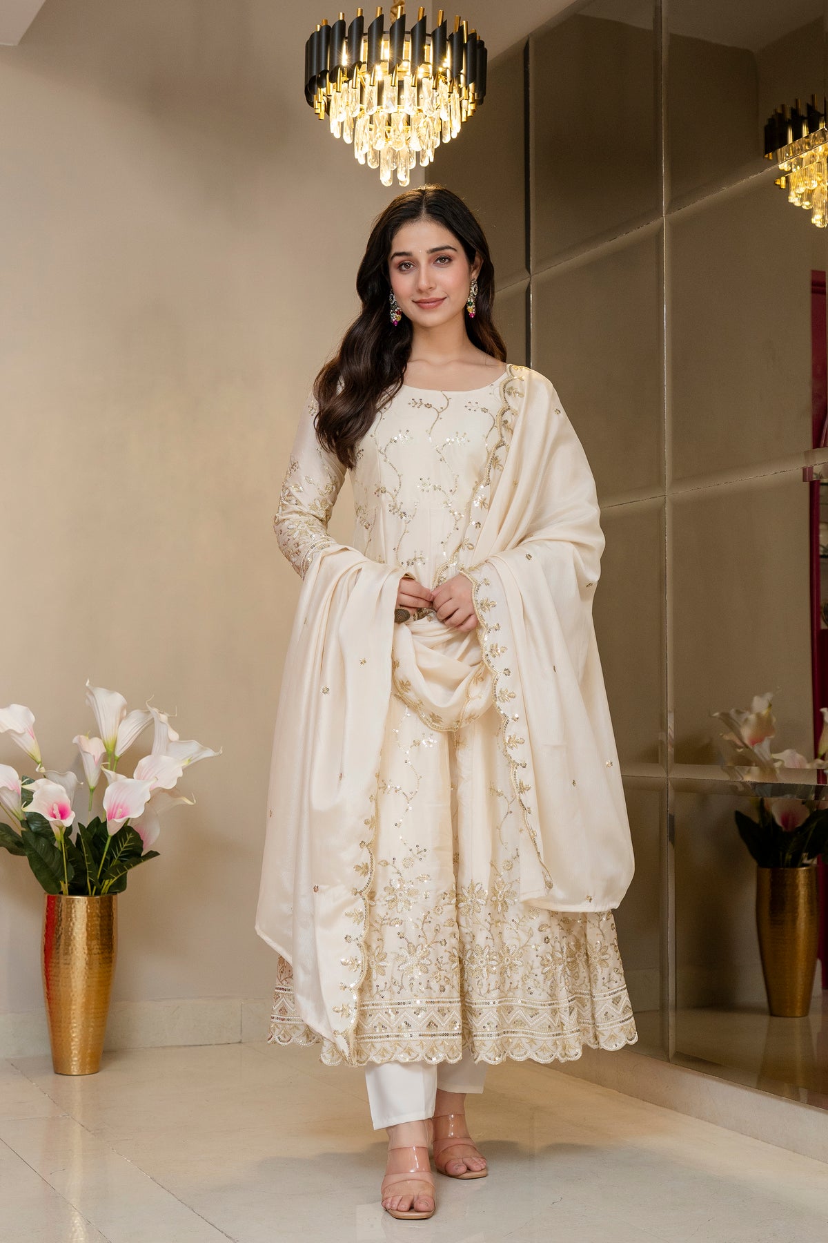 Priyashi Luxury Silk Elegant Anarkali Suit Set