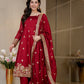 Morani Maroon Anarkali Premium Suit Set