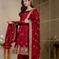 Morani Maroon Anarkali Premium Suit Set
