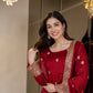 Morani Maroon Anarkali Premium Suit Set