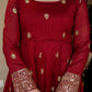 Morani Maroon Anarkali Premium Suit Set