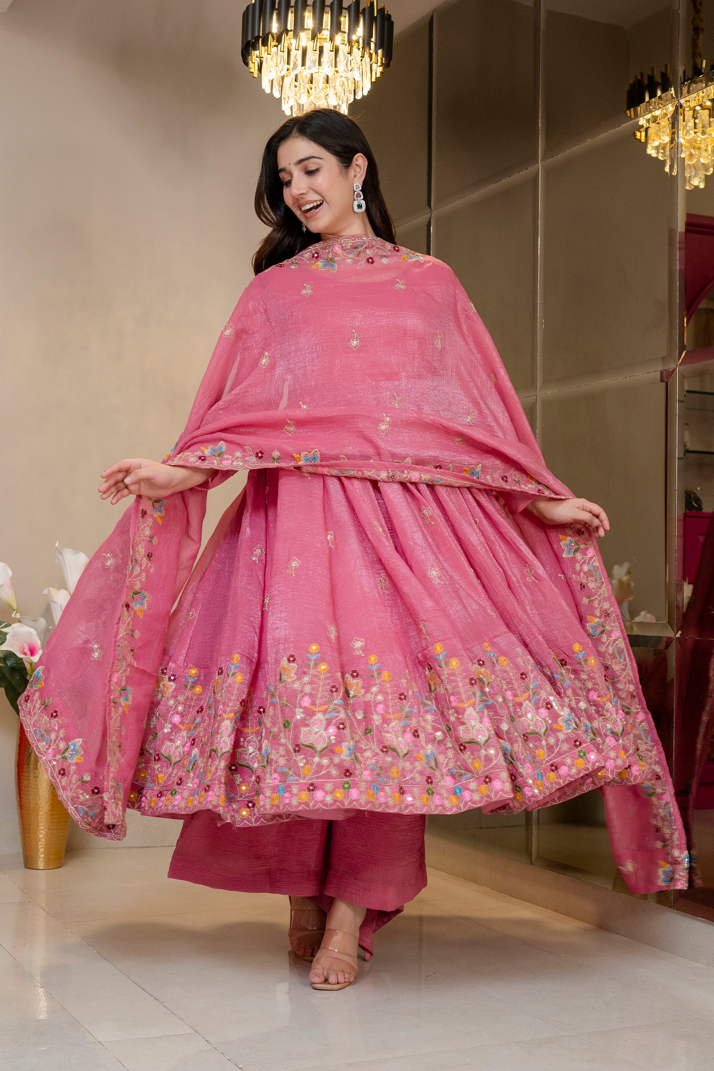Sofy Floral Anarkali Suit Set