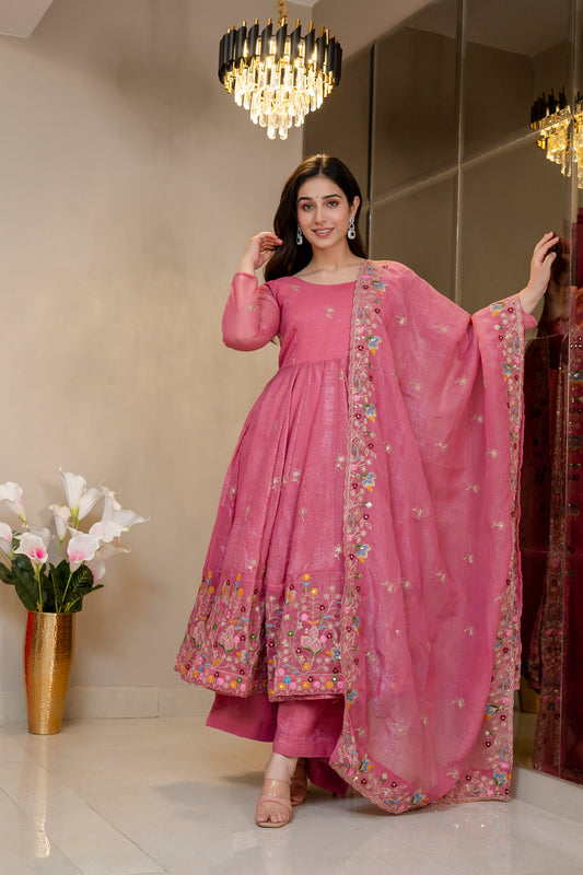 Sofy Floral Anarkali Suit Set