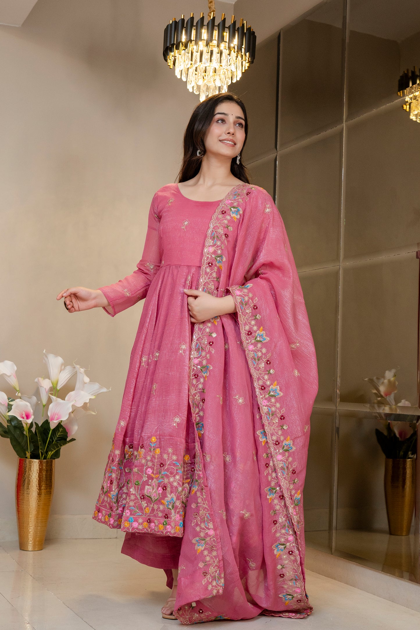 Sofy Floral Anarkali Suit Set