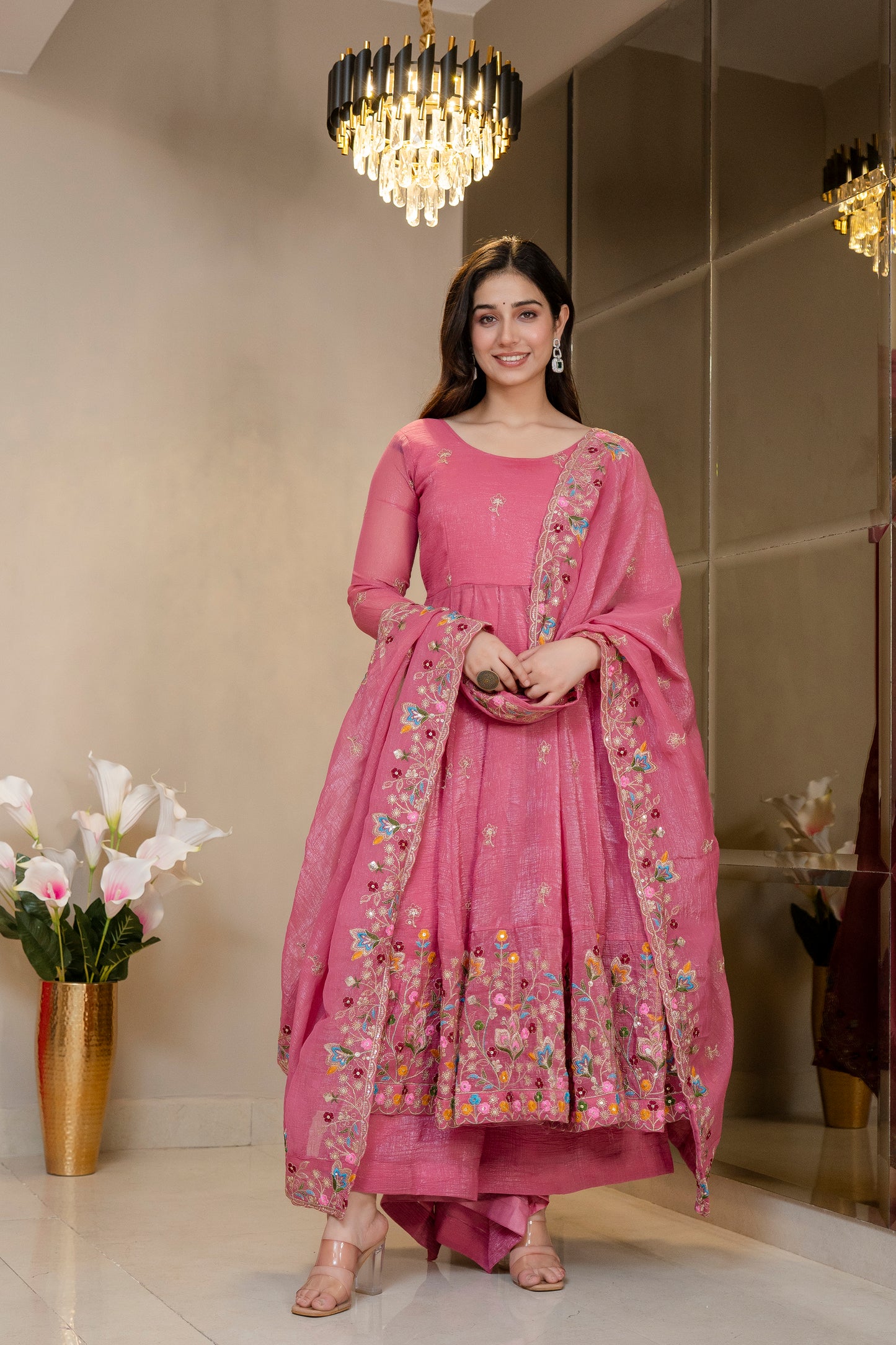 Sofy Floral Anarkali Suit Set