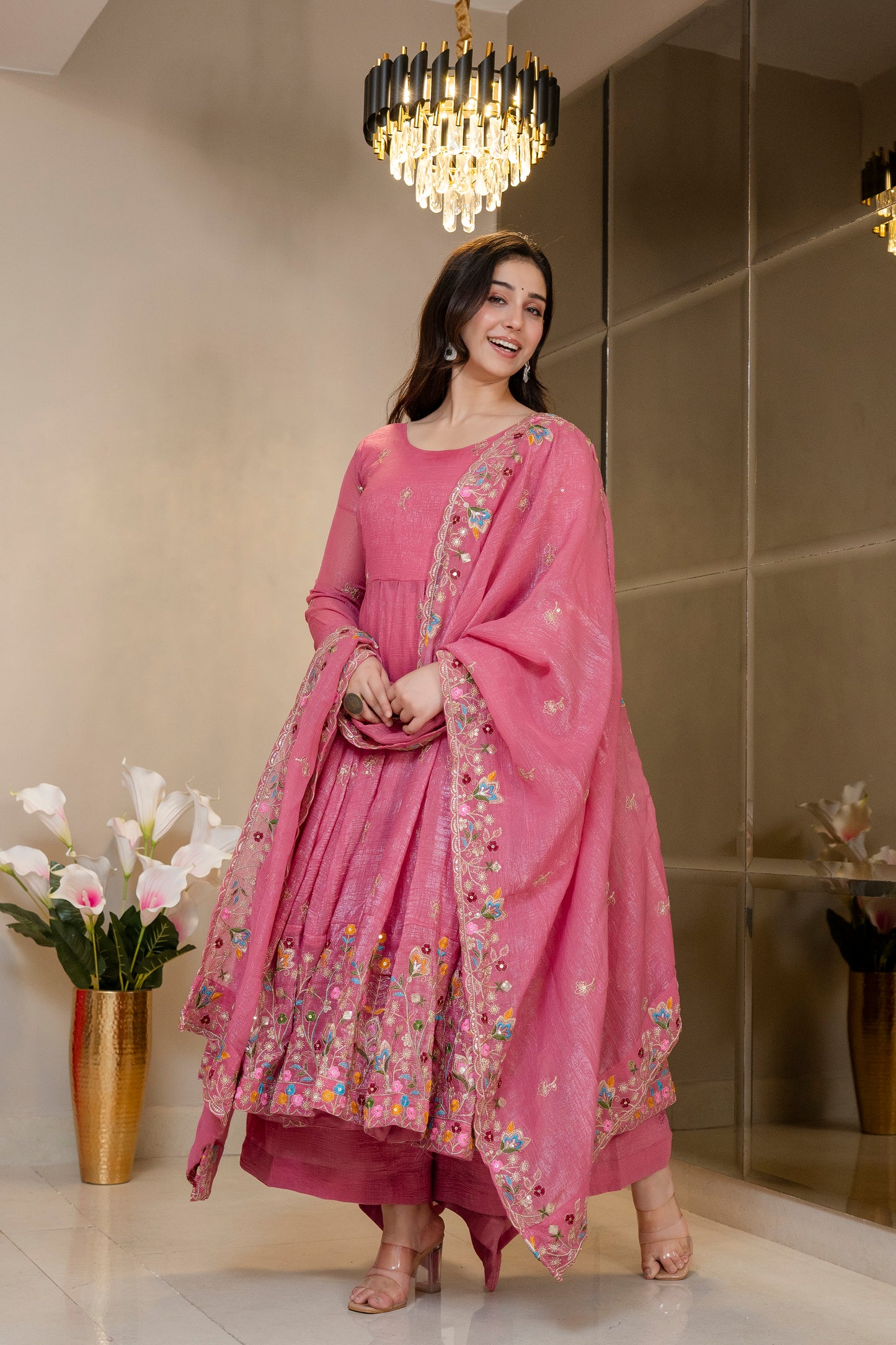 Sofy Floral Anarkali Suit Set