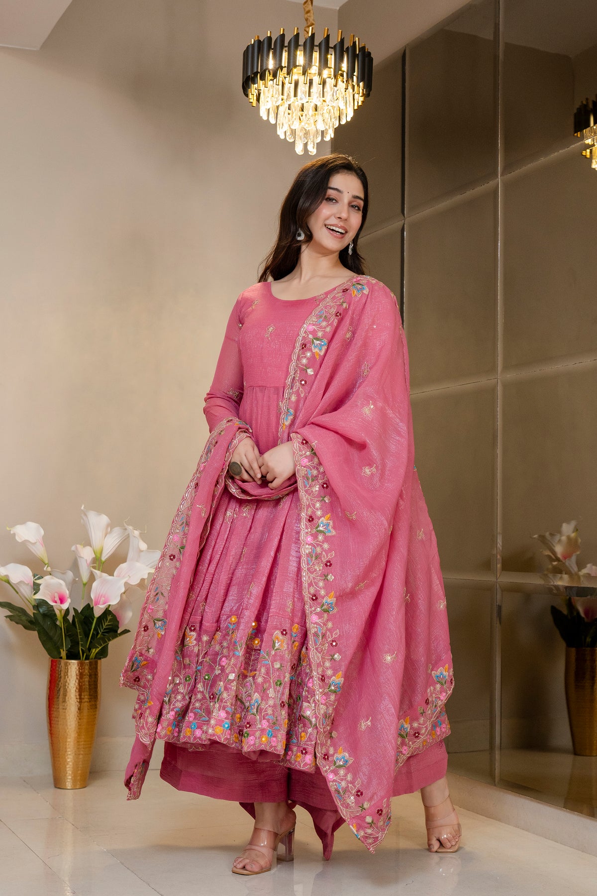 Sofy Floral Anarkali Suit Set