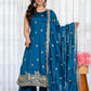 RamaMaroon Anarkali Premium Suit Set