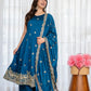 RamaMaroon Anarkali Premium Suit Set