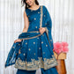 RamaMaroon Anarkali Premium Suit Set