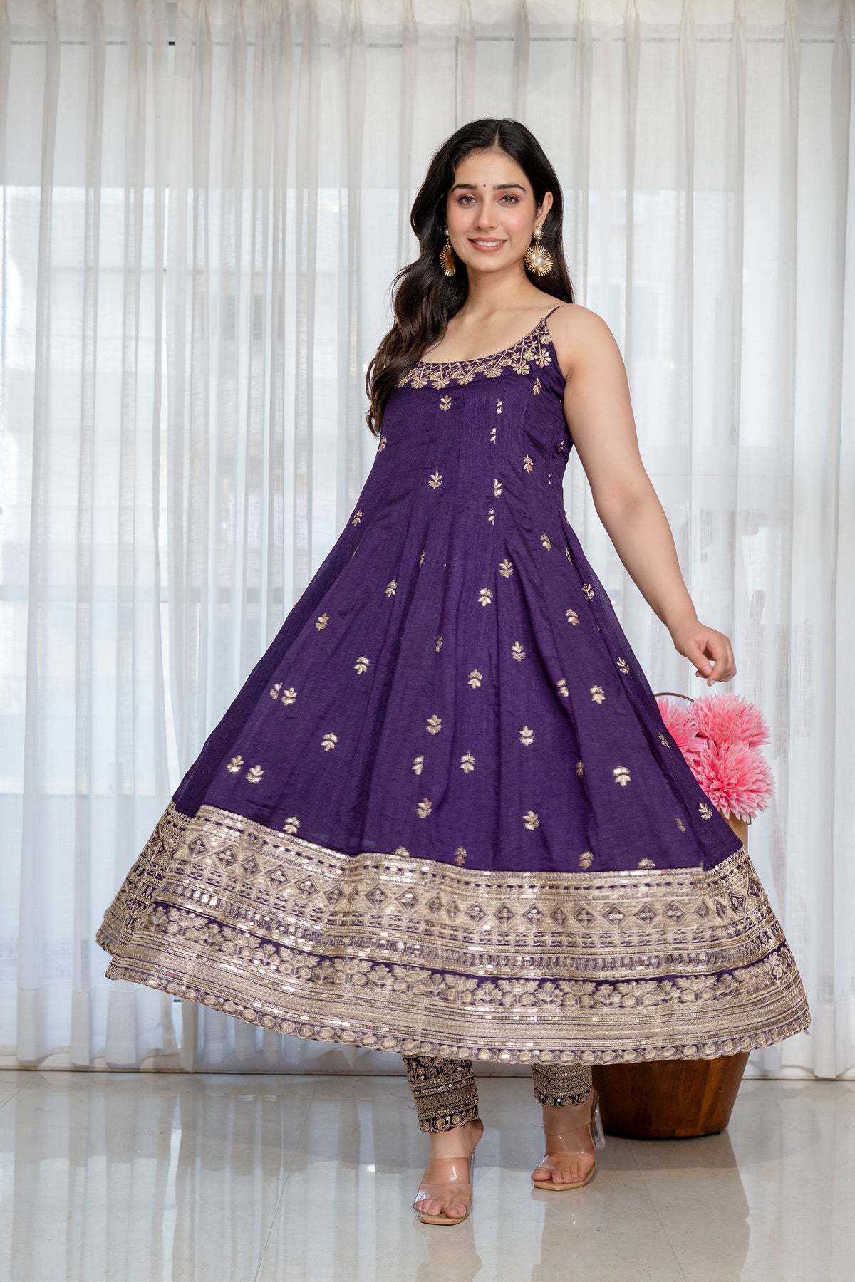Alveera Vichitra Silk Febric Suit Set