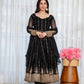 Traditional Black Anarkali Suit Set