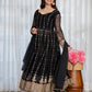 Traditional Black Anarkali Suit Set