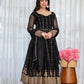 Traditional Black Anarkali Suit Set